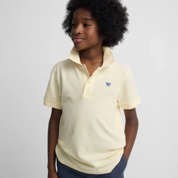 Polo kids liso logo rizo amarillo, SILBON